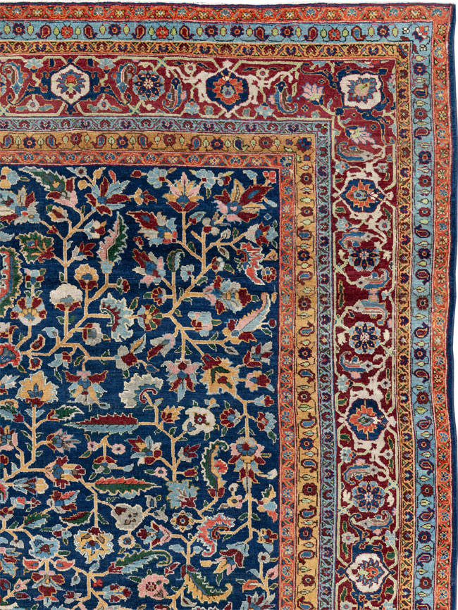 Antique Persian Heriz Large Carpet, No.29615 - Galerie Shabab