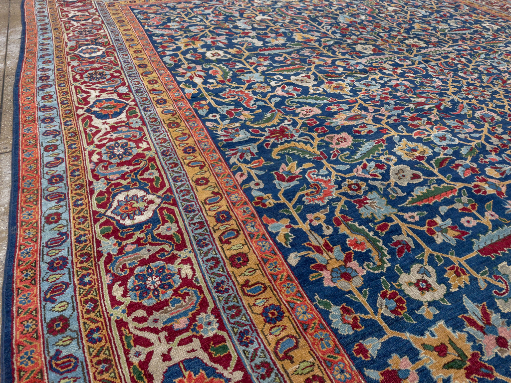 Antique Persian Heriz Large Carpet, No.29615 - Galerie Shabab