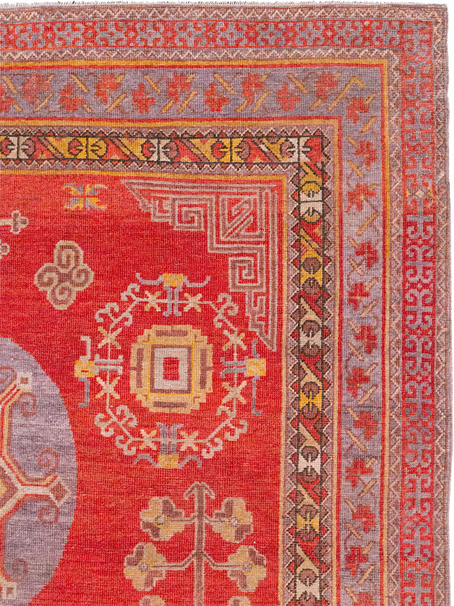 Antique East Turkestan Khotan Gallery Carpet, No.29616 - Galerie Shabab