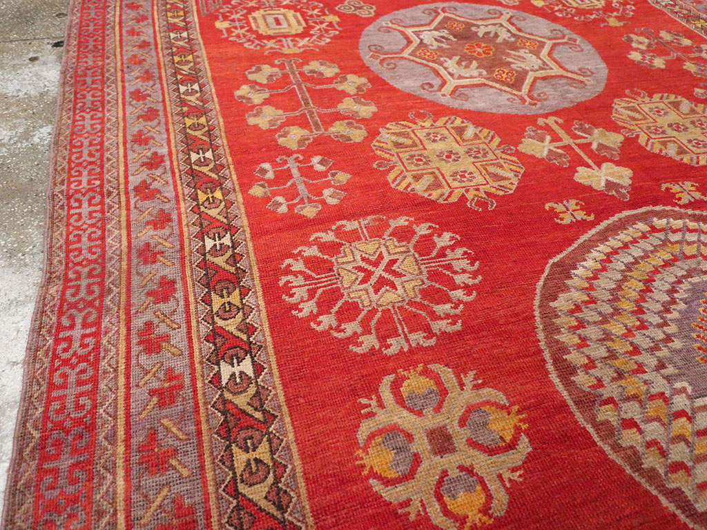 Antique East Turkestan Khotan Gallery Carpet, No.29616 - Galerie Shabab