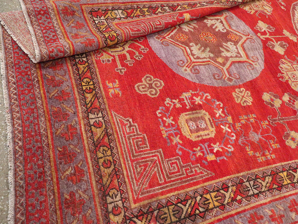 Antique East Turkestan Khotan Gallery Carpet, No.29616 - Galerie Shabab