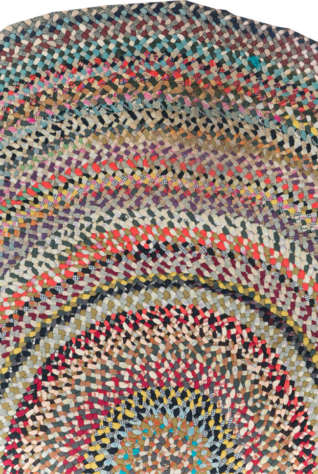 Vintage American Braid Rug, No.29619 - Galerie Shabab