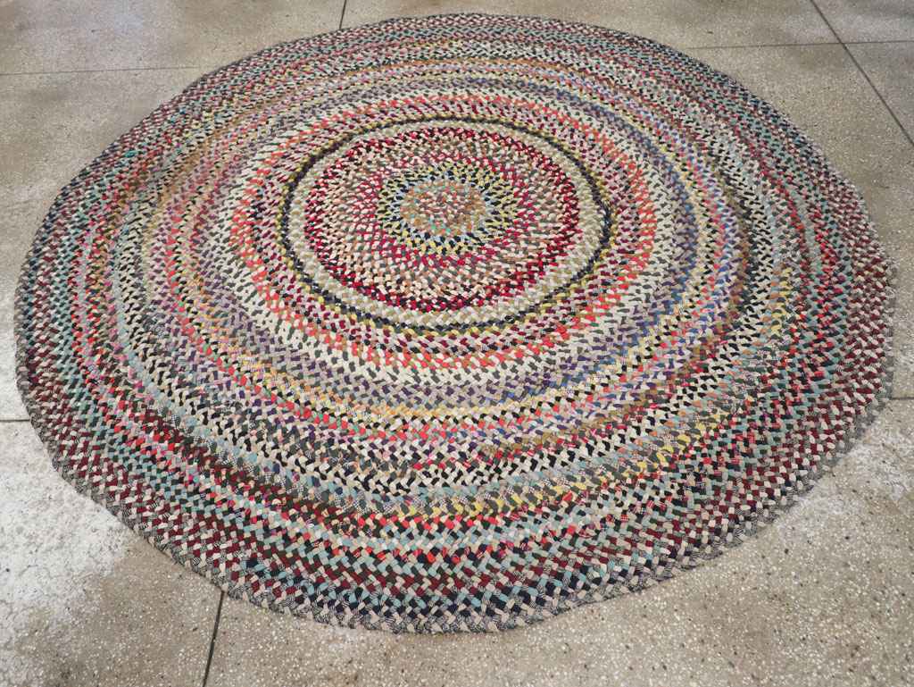 Vintage American Braid Rug, No.29619 - Galerie Shabab