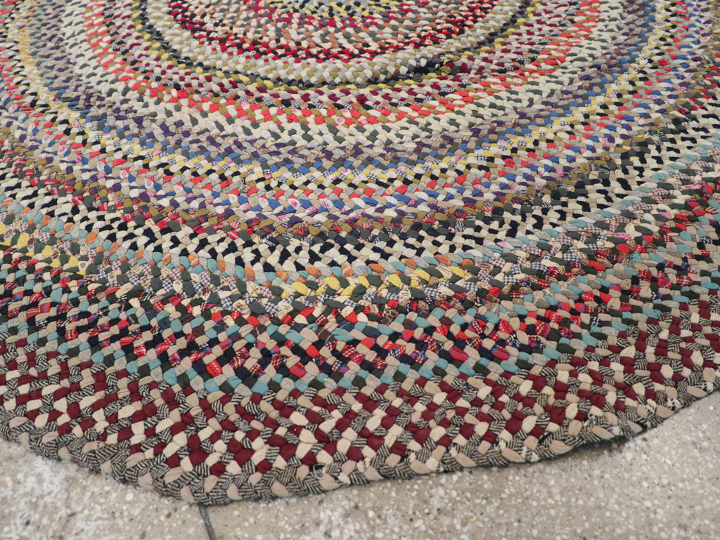 Vintage American Braid Rug, No.29619 - Galerie Shabab