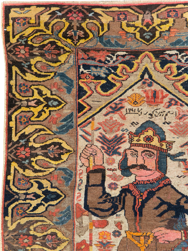 Antique Persian Kurdish Rug, No.29621 - Galerie Shabab