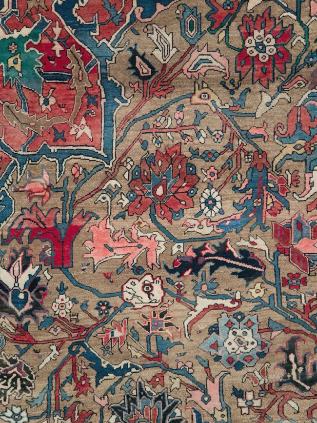 Antique Persian Bidjar Wagireh Sampler Rug, No.29627 - Galerie Shabab