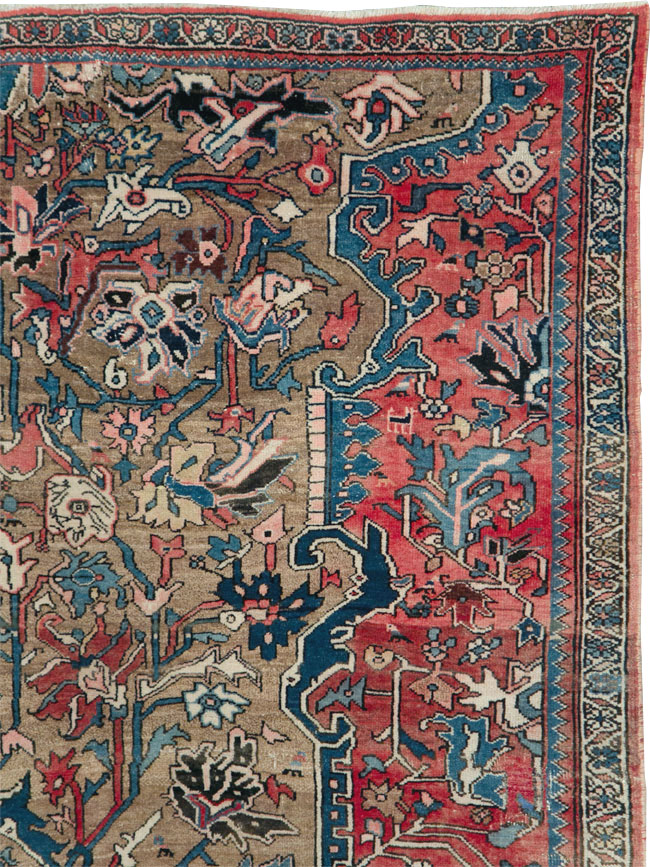 Antique Persian Bidjar Wagireh Sampler Rug, No.29627 - Galerie Shabab