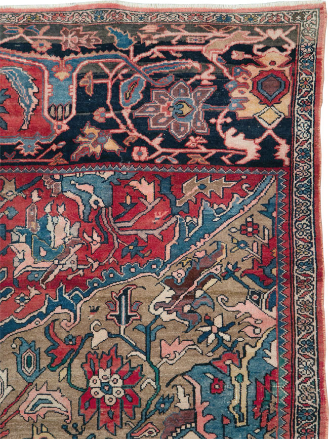 Antique Persian Bidjar Wagireh Sampler Rug, No.29627 - Galerie Shabab