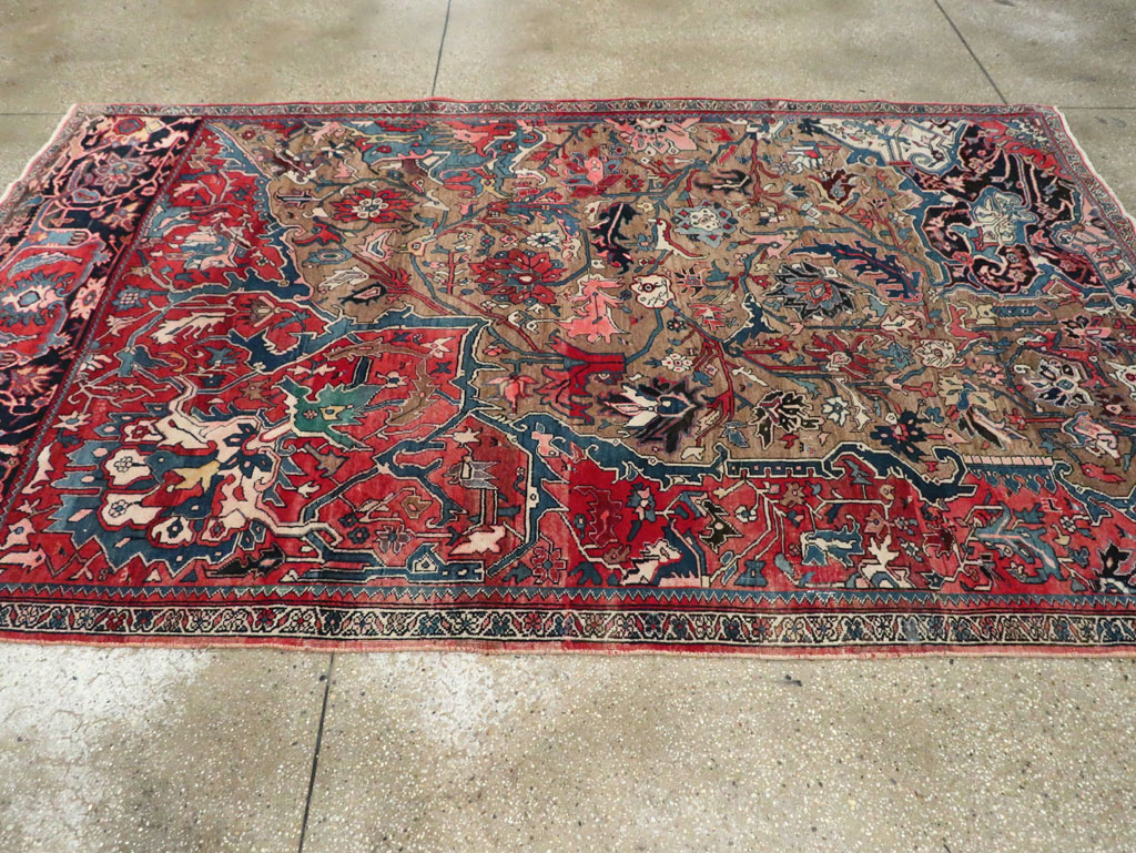 Antique Persian Bidjar Wagireh Sampler Rug, No.29627 - Galerie Shabab