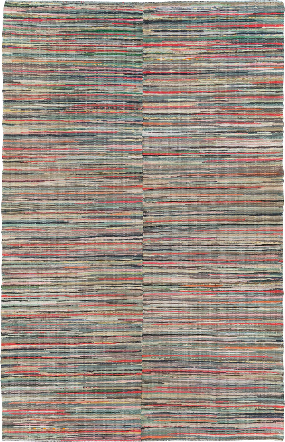 Vintage Rag Rug, No.29628 - Galerie Shabab