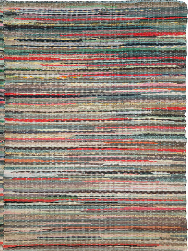 Vintage Rag Rug, No.29628 - Galerie Shabab