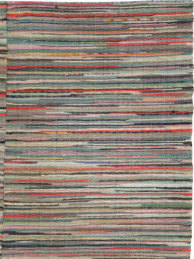 Vintage Rag Rug, No.29628 - Galerie Shabab
