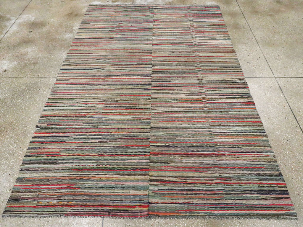 Vintage Rag Rug, No.29628 - Galerie Shabab
