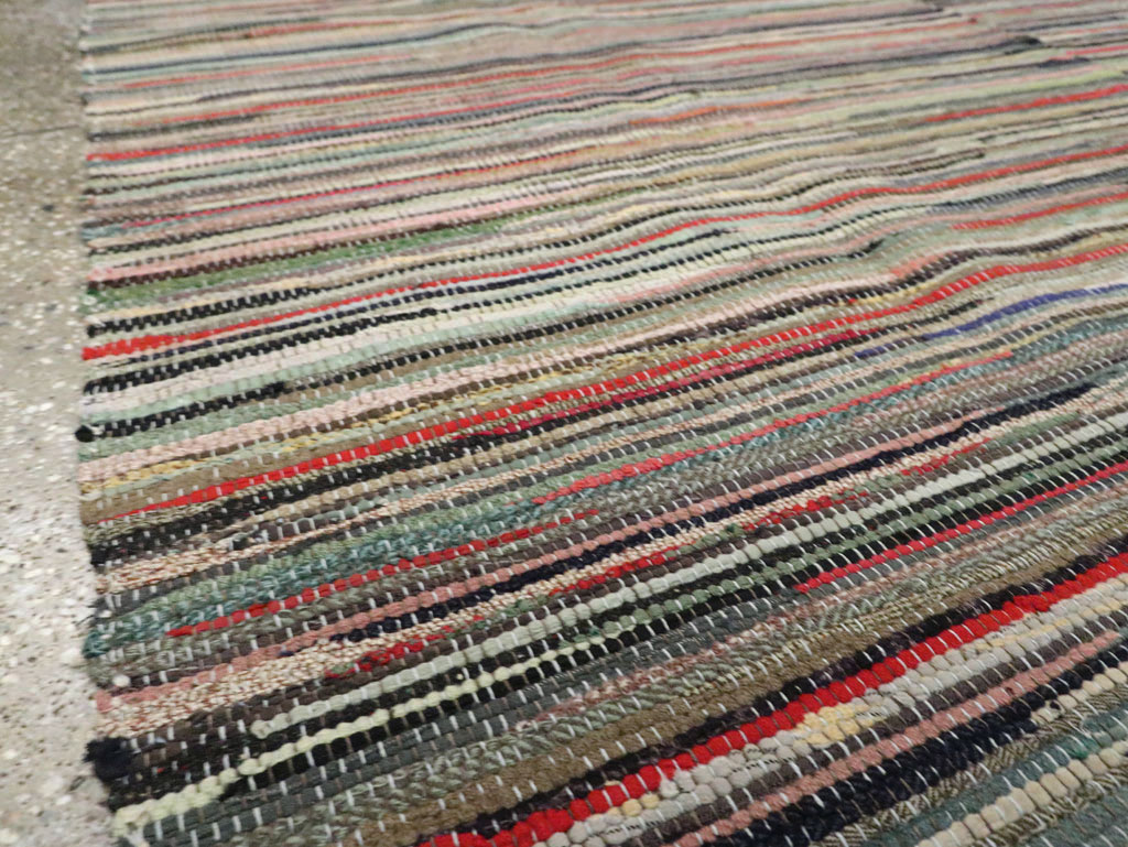 Vintage Rag Rug, No.29628 - Galerie Shabab