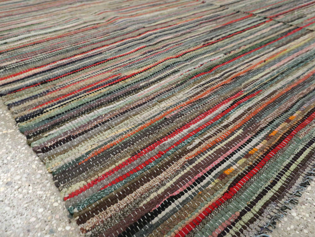 Vintage Rag Rug, No.29628 - Galerie Shabab