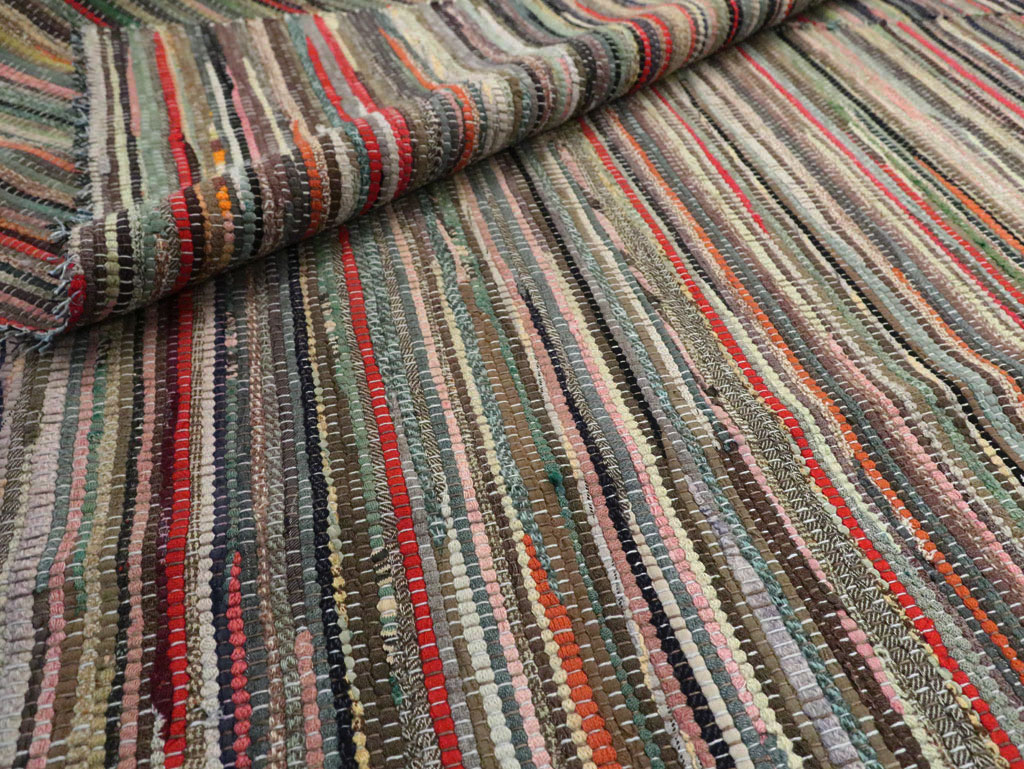 Vintage Rag Rug, No.29628 - Galerie Shabab