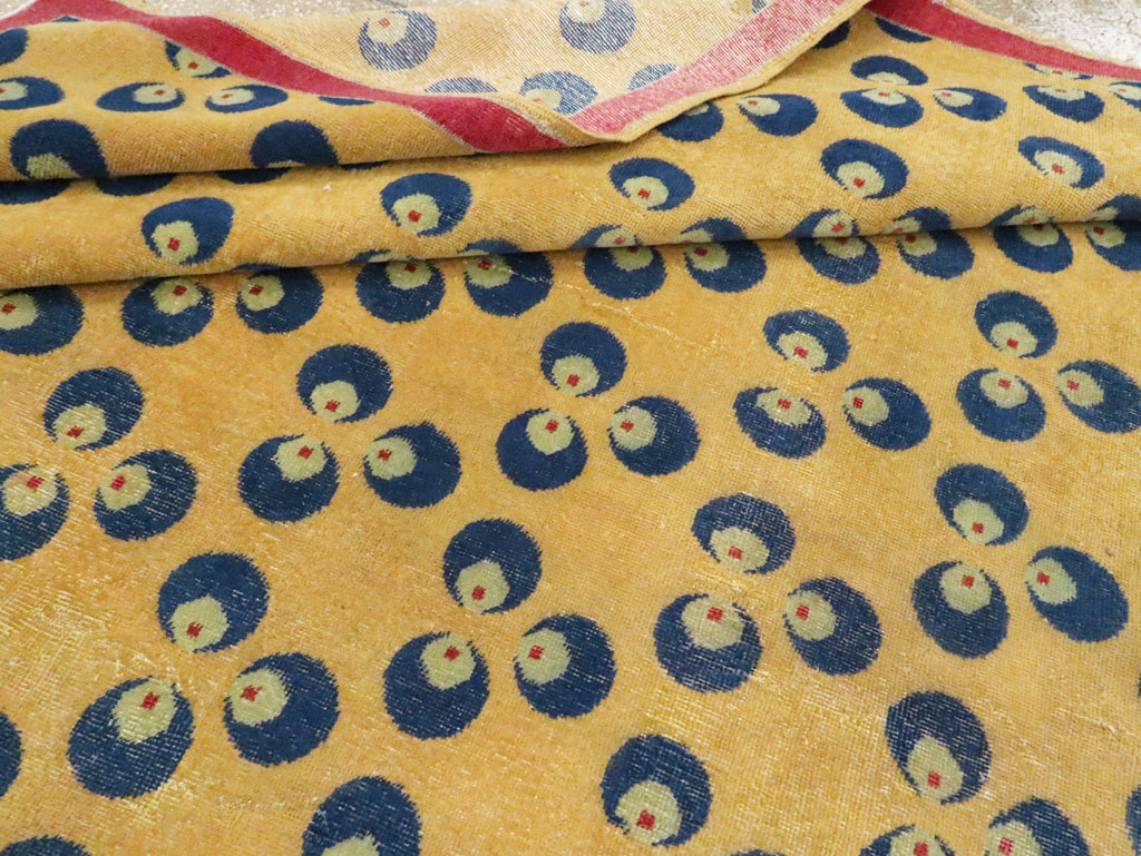 Vintage Turkish Deco Large Gallery Carpet, No.29630 - Galerie Shabab