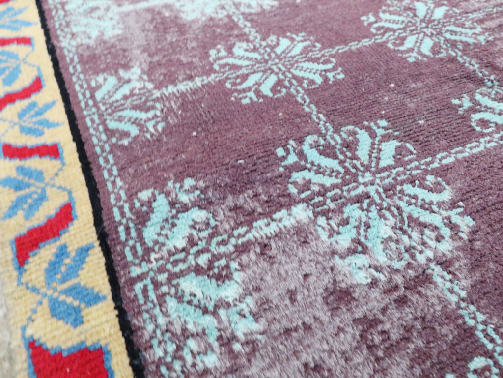 Vintage Cotton Agra Rug, No.29631 - Galerie Shabab