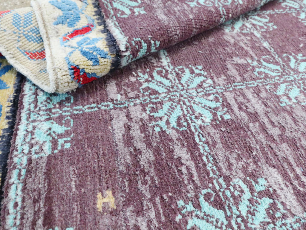 Vintage Cotton Agra Rug, No.29631 - Galerie Shabab