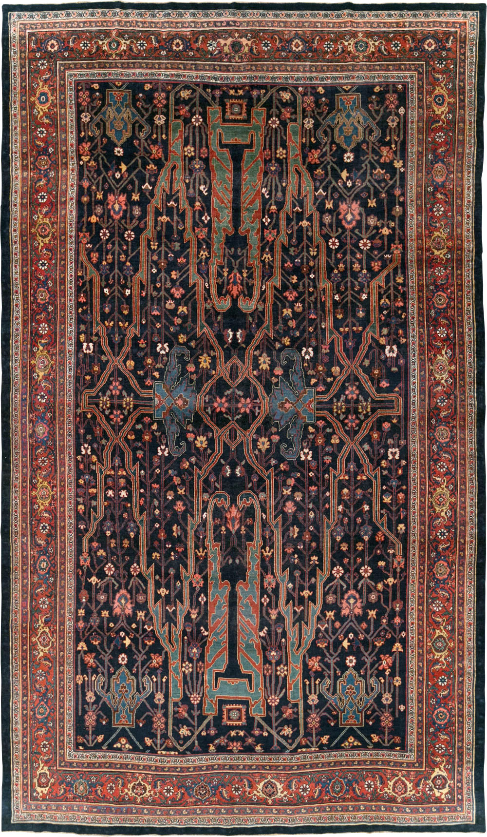 Antique Persian Bidjar Carpet, No.29636 - Galerie Shabab