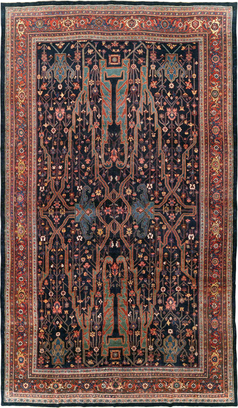 Antique Persian Bidjar Carpet, No.29636 - Galerie Shabab