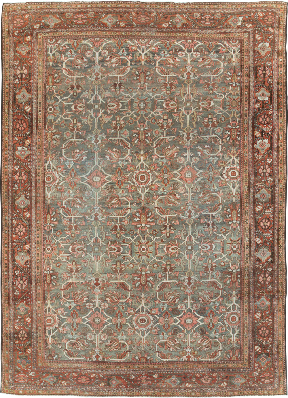 Antique Persian Mahal Carpet, No.29637 - Galerie Shabab