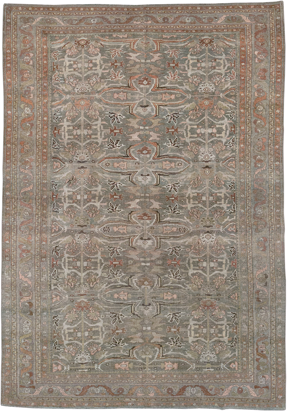Antique Persian Bidjar Accent Carpet, No.29638 - Galerie Shabab