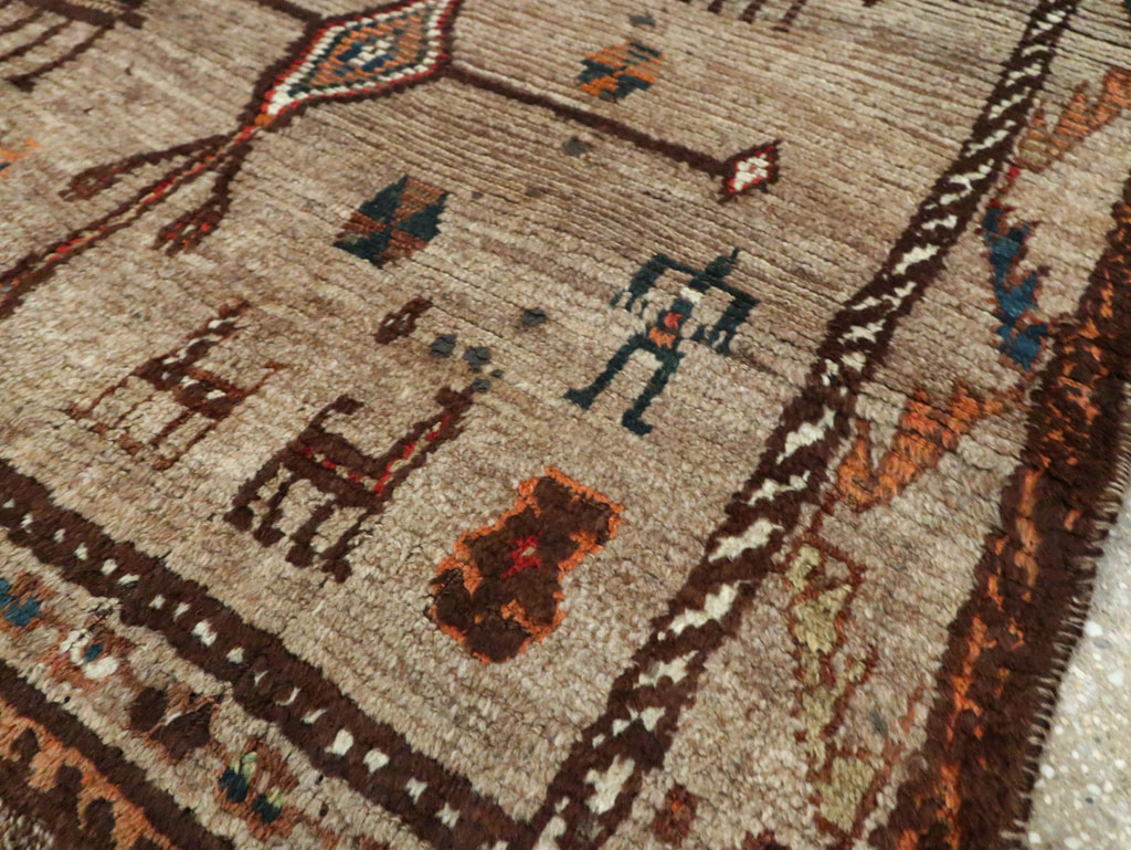 Vintage Persian Gabbeh Pictorial Rug, No.29640 - Galerie Shabab