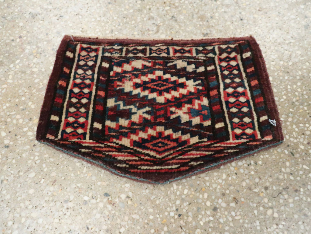 Vintage Central Asian Yamoud Turkoman Throw Rug (Pair: 1 of 2), No.29641 - Galerie Shabab