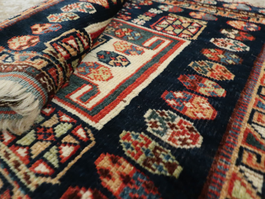Antique Persian Khamseh Throw Rug, No.29644 - Galerie Shabab