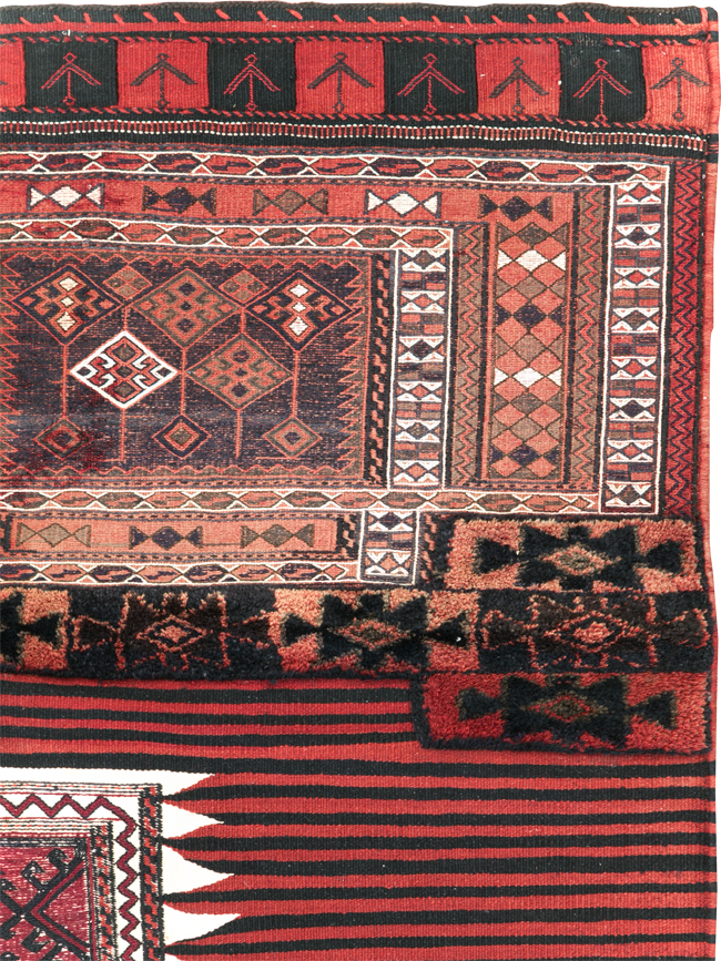 Vintage Persian Chaharmahal Bakhtiari Tacheh Flatweave Kilim , No.29648 - Galerie Shabab
