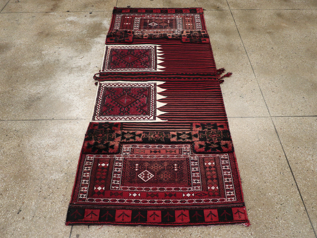 Vintage Persian Chaharmahal Bakhtiari Tacheh Flatweave Kilim , No.29648 - Galerie Shabab