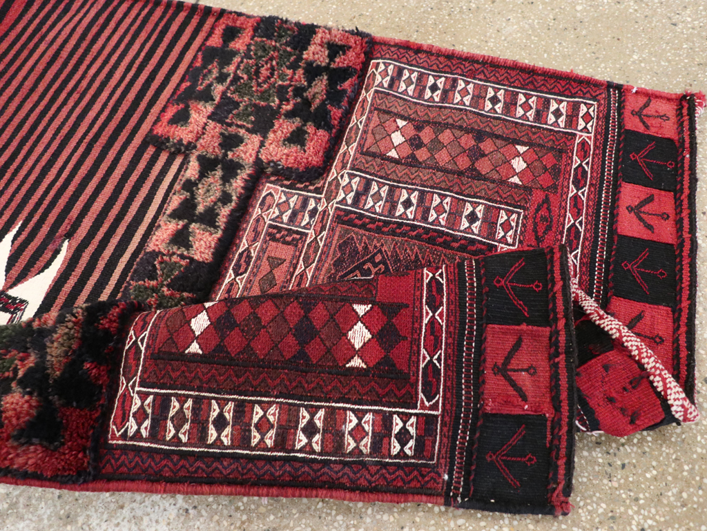 Vintage Persian Chaharmahal Bakhtiari Tacheh Flatweave Kilim , No.29648 - Galerie Shabab