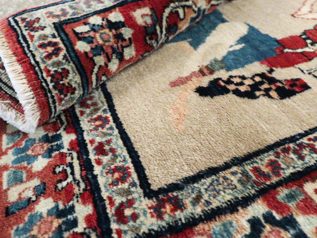 Antique Perisan Tabriz Pictorial Rug, No.29649 - Galerie Shabab