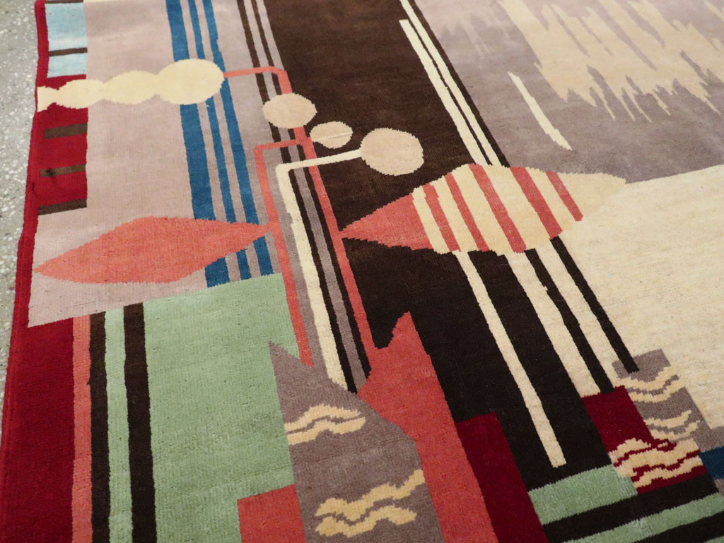 Vintage Art Deco Carpet, No.29656 - Galerie Shabab