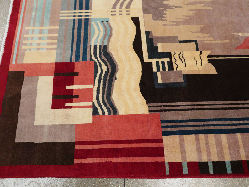 Vintage Art Deco Carpet, No.29656 - Galerie Shabab