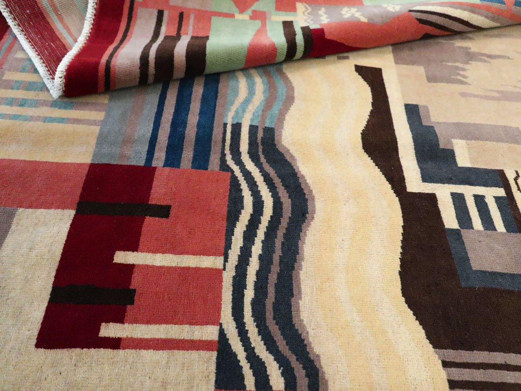 Vintage Art Deco Carpet, No.29656 - Galerie Shabab