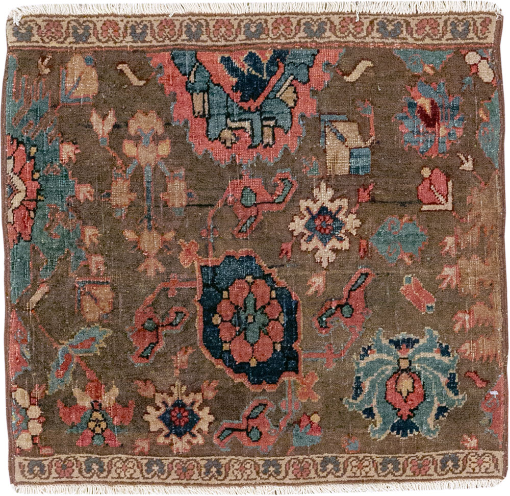 Antique Persian Wagireh Bidjar Sampler Rug, No.29661 - Galerie Shabab