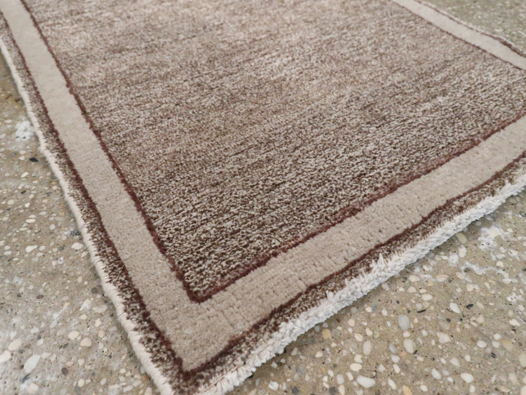 Vintage Persian Mashad Small Throw Rug, No.29665 - Galerie Shabab