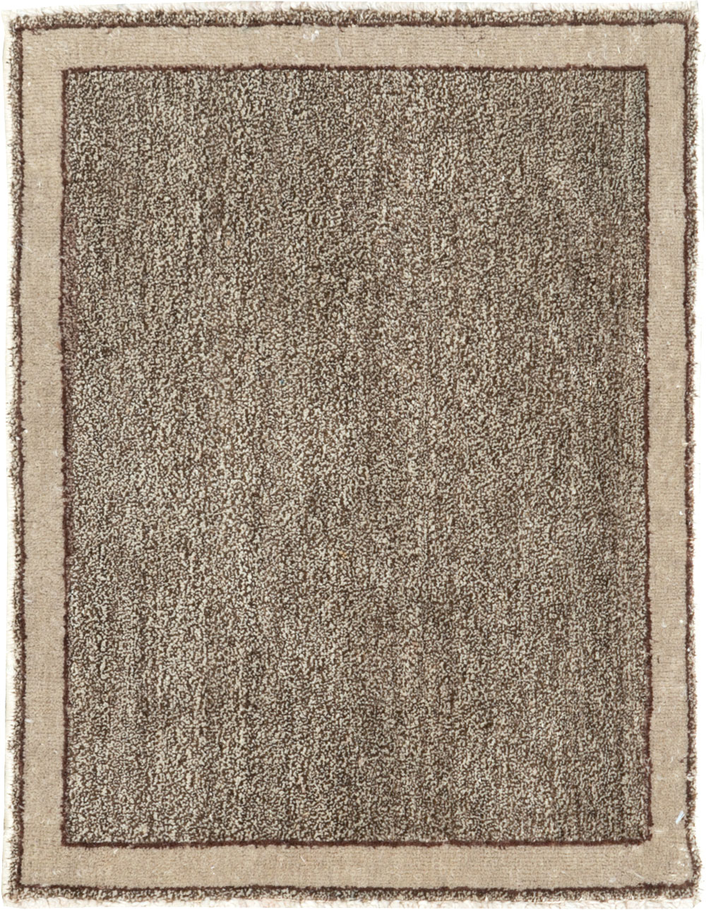 Vintage Persian Mashad Small Throw Rug, No.29666 - Galerie Shabab