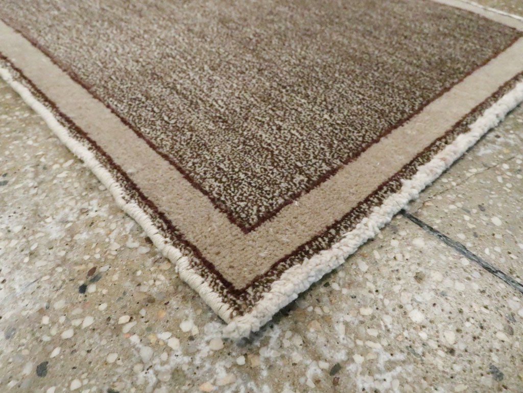Vintage Persian Mashad Small Throw Rug, No.29666 - Galerie Shabab
