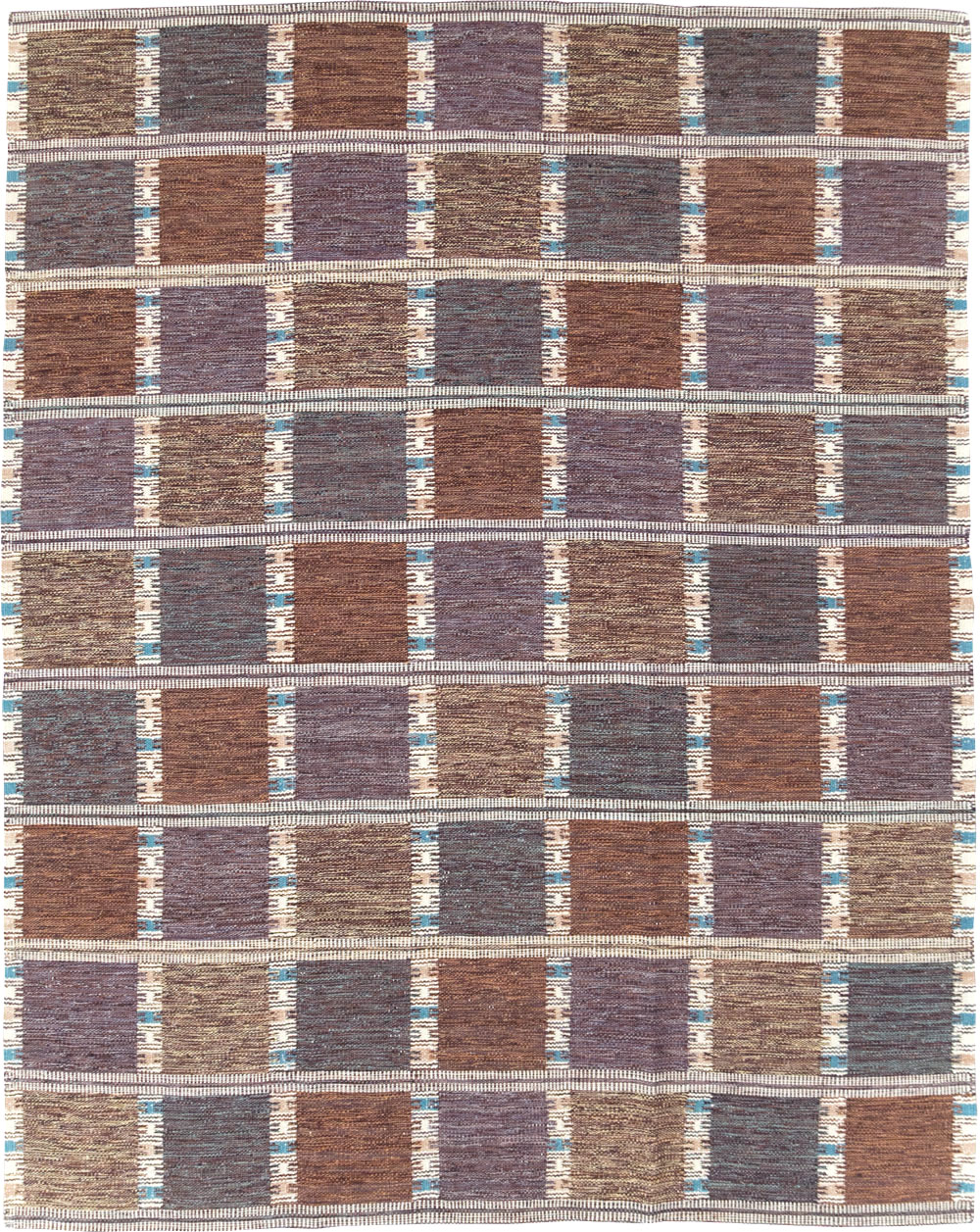 Swedish Inspired Contemporary Turkish Flatweave Kilim Room Size Carpet, No.29667 - Galerie Shabab