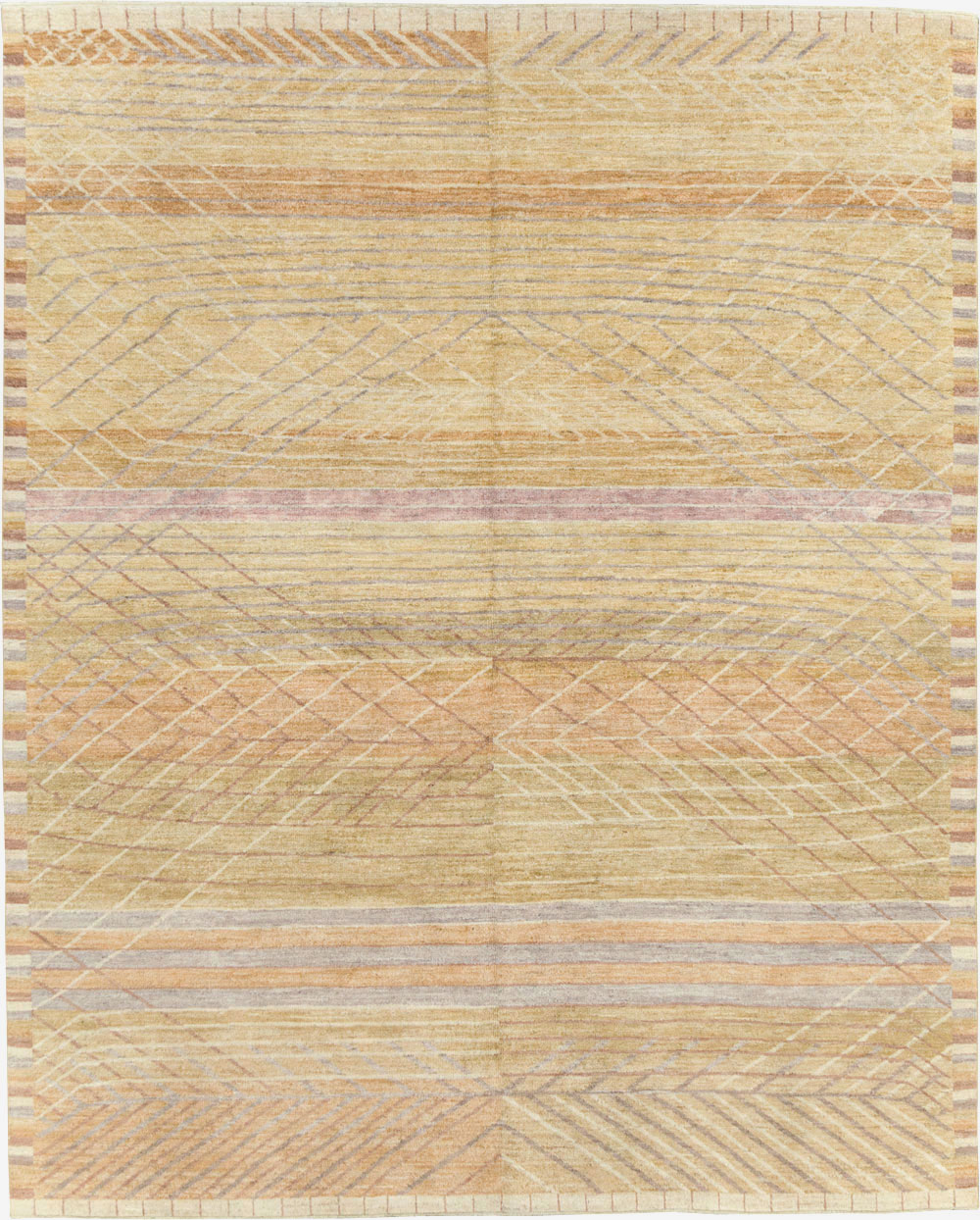Swedish Inspired Contemporary Turkish Anatolian Room Size Carpet, No.29669 - Galerie Shabab