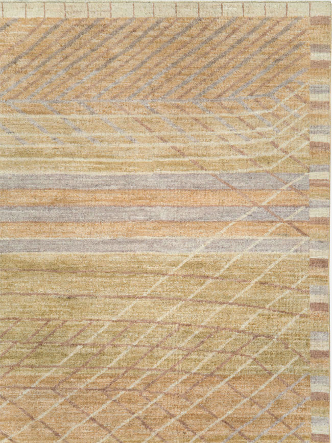 Swedish Inspired Contemporary Turkish Anatolian Room Size Carpet, No.29669 - Galerie Shabab