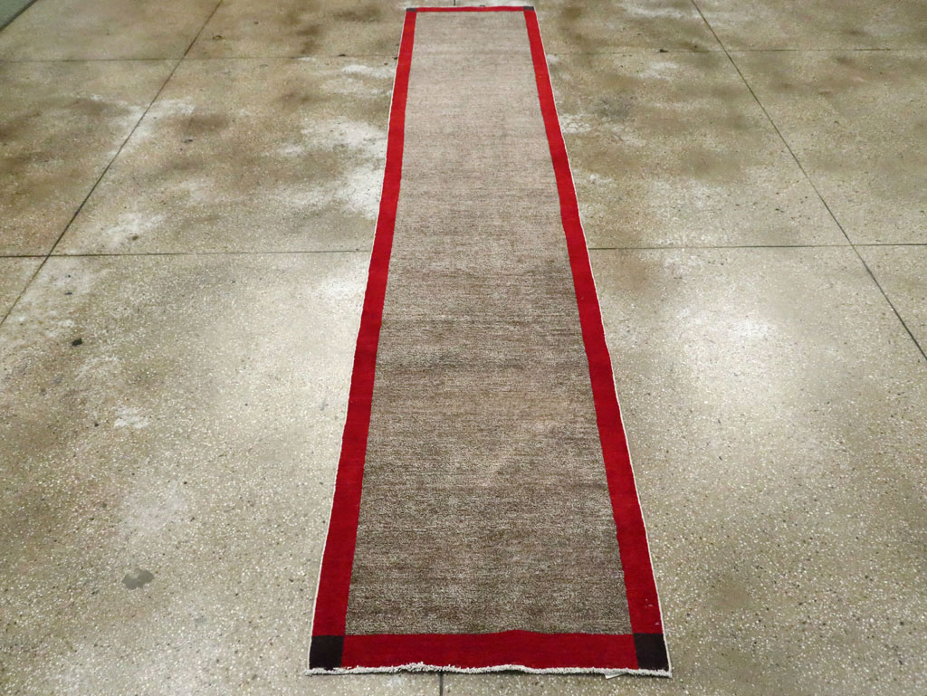 Vintage Persian Mashad Art Deco Style Carpet, No.29671 - Galerie Shabab