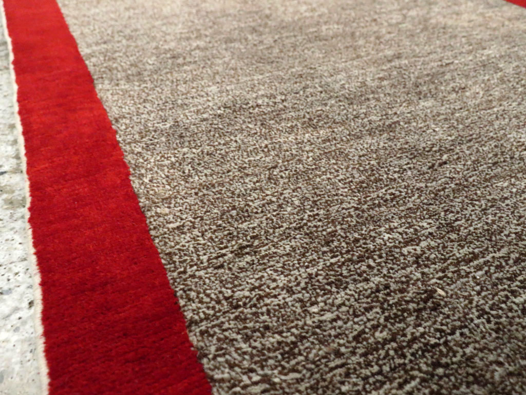 Vintage Persian Mashad Art Deco Style Carpet, No.29671 - Galerie Shabab