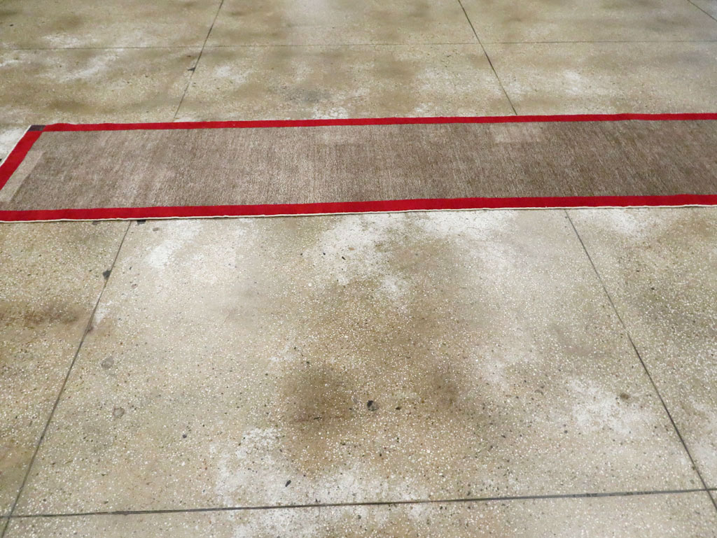 Vintage Persian Mashad Art Deco Style Carpet, No.29671 - Galerie Shabab