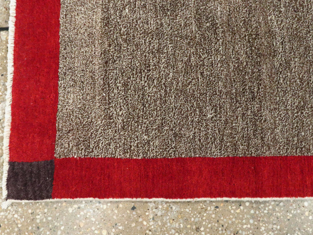 Vintage Persian Mashad Art Deco Style Carpet, No.29671 - Galerie Shabab