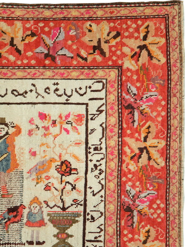 Antique Pictorial Karabagh Rug, No.29673 - Galerie Shabab