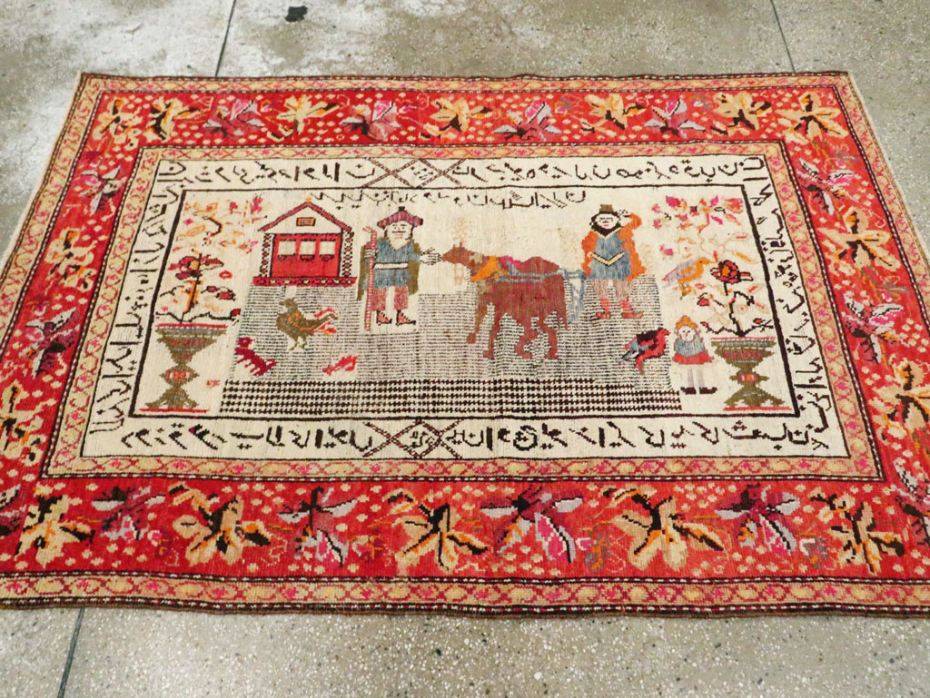 Antique Pictorial Karabagh Rug, No.29673 - Galerie Shabab